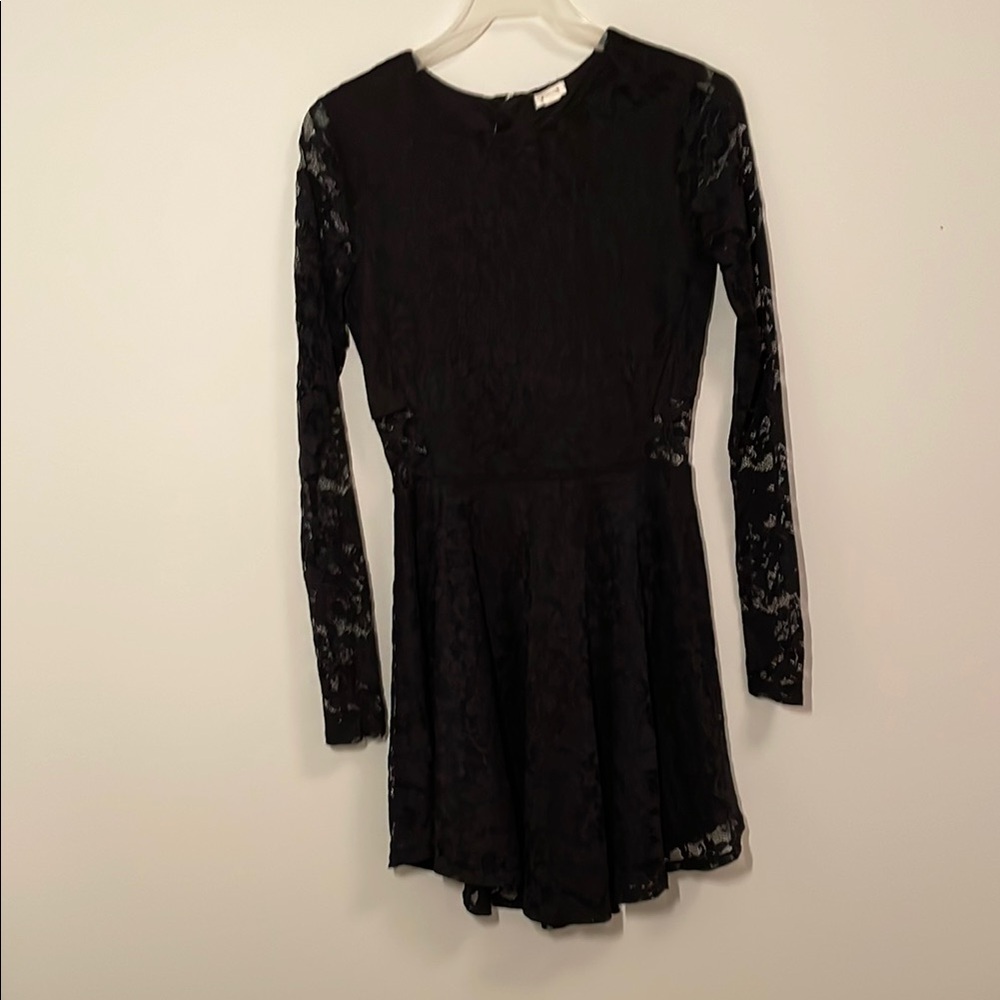 Elegant Black Lace Kids Dress